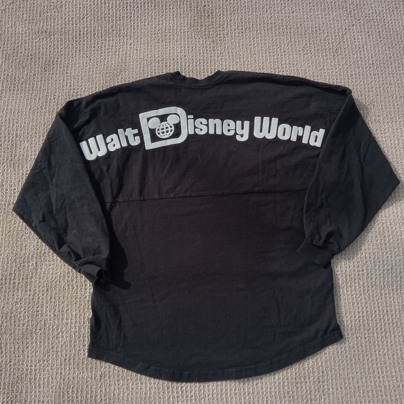 Walt Disney World Spirit Jersey Shirt Womens Medium Black Long Sleeve Pullover - Picture 3 of 8